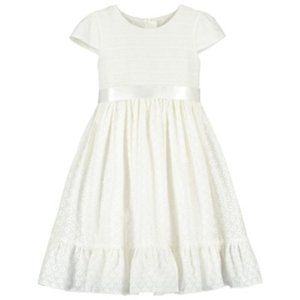 NWT Holly Hastie London Clara White Smocked Eyelet Cotton Dress